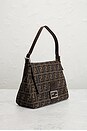 view 4 of 8 Fendi Zucca Mama Baguette Shoulder Bag in Tobacco Brown