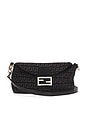 view 1 of 9 Fendi Zucchino Flap Crossbody Bag in Black