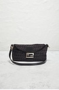 view 2 of 9 Fendi Zucchino Flap Crossbody Bag in Black