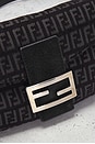 view 5 of 9 Fendi Zucchino Flap Crossbody Bag in Black