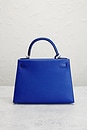 view 3 of 8 Hermes Epsom Kelly 28 Sellier Handbag in Bleu Electrique