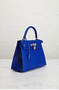 view 4 of 8 Hermes Epsom Kelly 28 Sellier Handbag in Bleu Electrique