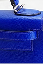 view 7 of 8 Hermes Epsom Kelly 28 Sellier Handbag in Bleu Electrique