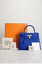 view 8 of 8 Hermes Epsom Kelly 28 Sellier Handbag in Bleu Electrique