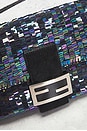 view 5 of 8 Fendi Beaded Baguette Shoulder Bag in Black