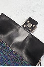 view 7 of 8 Fendi Beaded Baguette Shoulder Bag in Black