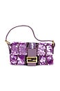 view 1 of 9 Fendi Sequin Baguette Shoulder Bag in Purple