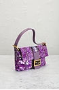 view 4 of 9 Fendi Sequin Baguette Shoulder Bag in Purple