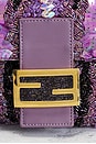 view 6 of 9 Fendi Sequin Baguette Shoulder Bag in Purple