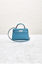 view 2 of 9 Hermes Epsom Kelly 20 Handbag in Bleu Jean