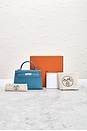 view 9 of 9 Hermes Epsom Kelly 20 Handbag in Bleu Jean