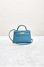 view 2 of 9 Hermes Kelly 20 Handbag in Bleu Jean
