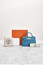 view 9 of 9 Hermes Kelly 20 Handbag in Bleu Jean