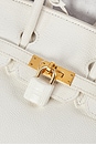view 5 of 9 Hermes Epsom Birkin 25 Handbag in White