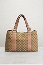 view 3 of 9 Gucci Libeccio Bamboo Tote Bag in Beige