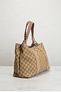 view 4 of 9 Gucci Libeccio Bamboo Tote Bag in Beige