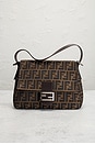 view 2 of 8 Fendi Zucca Mama Baguette Shoulder Bag in Tobacco Brown
