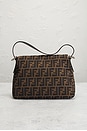 view 3 of 8 Fendi Zucca Mama Baguette Shoulder Bag in Tobacco Brown