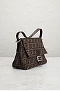 view 4 of 8 Fendi Zucca Mama Baguette Shoulder Bag in Tobacco Brown