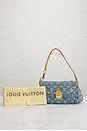 view 9 of 9 Louis Vuitton Denim Monogram Mini Pleaty Shoulder Bag in Blue