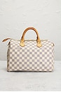 view 3 of 9 Louis Vuitton Damier Azur Speedy 30 Handbag in White