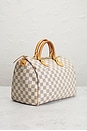 view 4 of 9 Louis Vuitton Damier Azur Speedy 30 Handbag in White