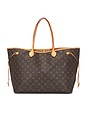 view 1 of 9 Louis Vuitton Monogram Neverfull GM Tote Bag in Brown