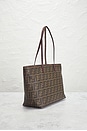 view 4 of 7 Fendi Zucca Roll Tote Bag in Brown