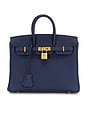 view 1 of 8 Hermes Togo Birkin 25 Handbag in Bleu Navy