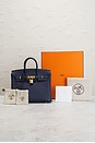 view 8 of 8 Hermes Togo Birkin 25 Handbag in Bleu Navy