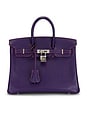 view 1 of 8 Hermes Epsom Birkin 25 Handbag in Bleu Iris