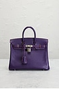 view 2 of 8 Hermes Epsom Birkin 25 Handbag in Bleu Iris