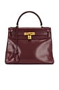 view 1 of 9 Hermes 1978 Box Kelly 28 Handbag in Bordeaux