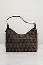 view 3 of 9 Fendi Zucca Shoulder Bag in Tobacco Brown