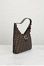 view 4 of 9 Fendi Zucca Shoulder Bag in Tobacco Brown