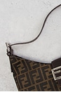 view 9 of 9 Fendi Zucca Shoulder Bag in Tobacco Brown