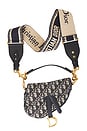 view 1 of 9 Dior Oblique Trotter Saddle Bag in Navy