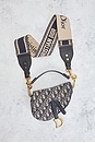 view 2 of 9 Dior Oblique Trotter Saddle Bag in Navy