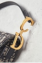 view 8 of 9 Dior Oblique Trotter Saddle Bag in Navy