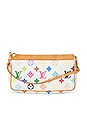 view 1 of 8 Louis Vuitton Monogram Pochette Accessoires Shoulder Bag in White