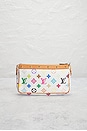 view 3 of 8 Louis Vuitton Monogram Pochette Accessoires Shoulder Bag in White