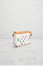 view 4 of 8 Louis Vuitton Monogram Pochette Accessoires Shoulder Bag in White