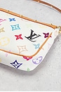 view 7 of 8 Louis Vuitton Monogram Pochette Accessoires Shoulder Bag in White