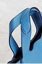 view 7 of 9 Prada Vitello Daino Logo Mini Tote Bag in Blue