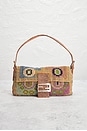 view 2 of 8 Fendi Vintage Embroidery Beaded Baguette Shoulder Bag in Multi
