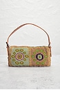 view 3 of 8 Fendi Vintage Embroidery Beaded Baguette Shoulder Bag in Multi