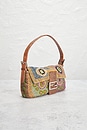 view 4 of 8 Fendi Vintage Embroidery Beaded Baguette Shoulder Bag in Multi