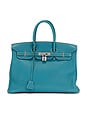 view 1 of 10 Hermes Togo Birkin 35 Handbag in Bleu Jean