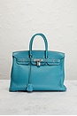 view 2 of 10 Hermes Togo Birkin 35 Handbag in Bleu Jean