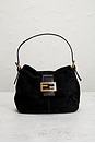 view 2 of 7 Fendi Suede Mama Baguette Shoulder Bag in Black